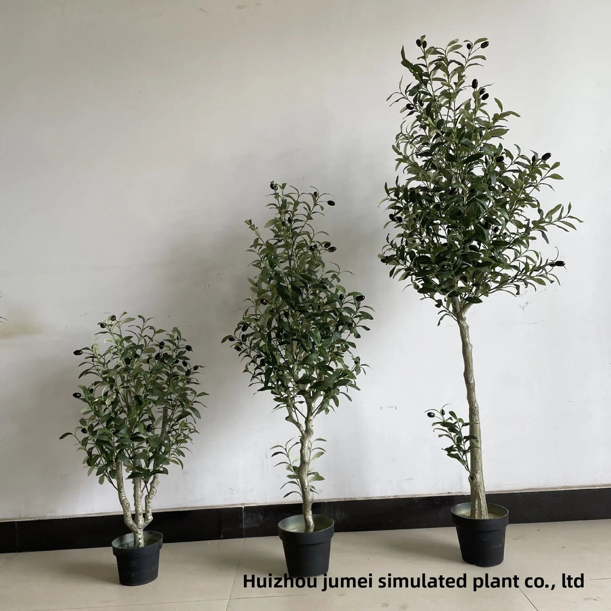 Artificial Olive Tree Bonsai Custom Size UV Resistant Faux Potted Olive Plant Indoor
