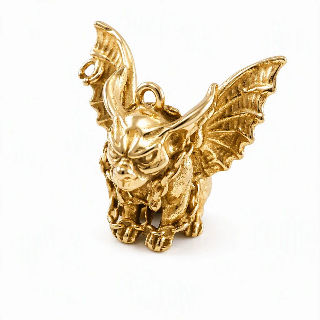 Custom Stainless Steel Pendant Necklace 18K Gold Plated Waterproof Non Tarnish