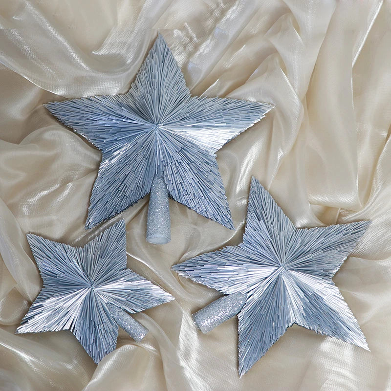 Christmas Tree Top PET Material Five-Pointed Star Christmas Tree Topper Star