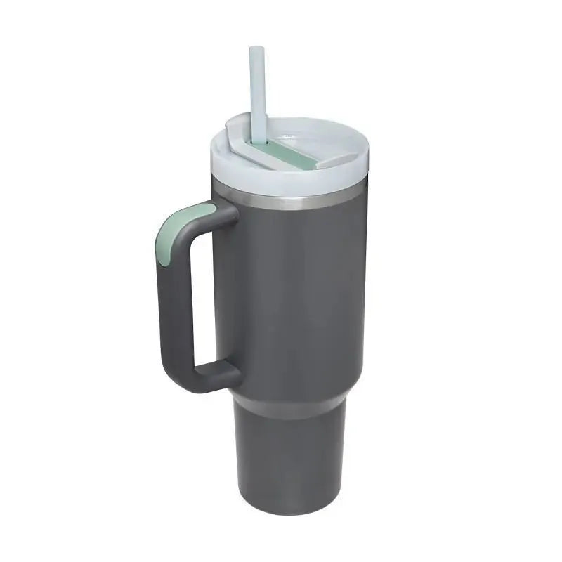 Custom Adventure H2.0 40 Oz Coffee Thermal Cup Stainless Steel Black Insulated Travel Mug