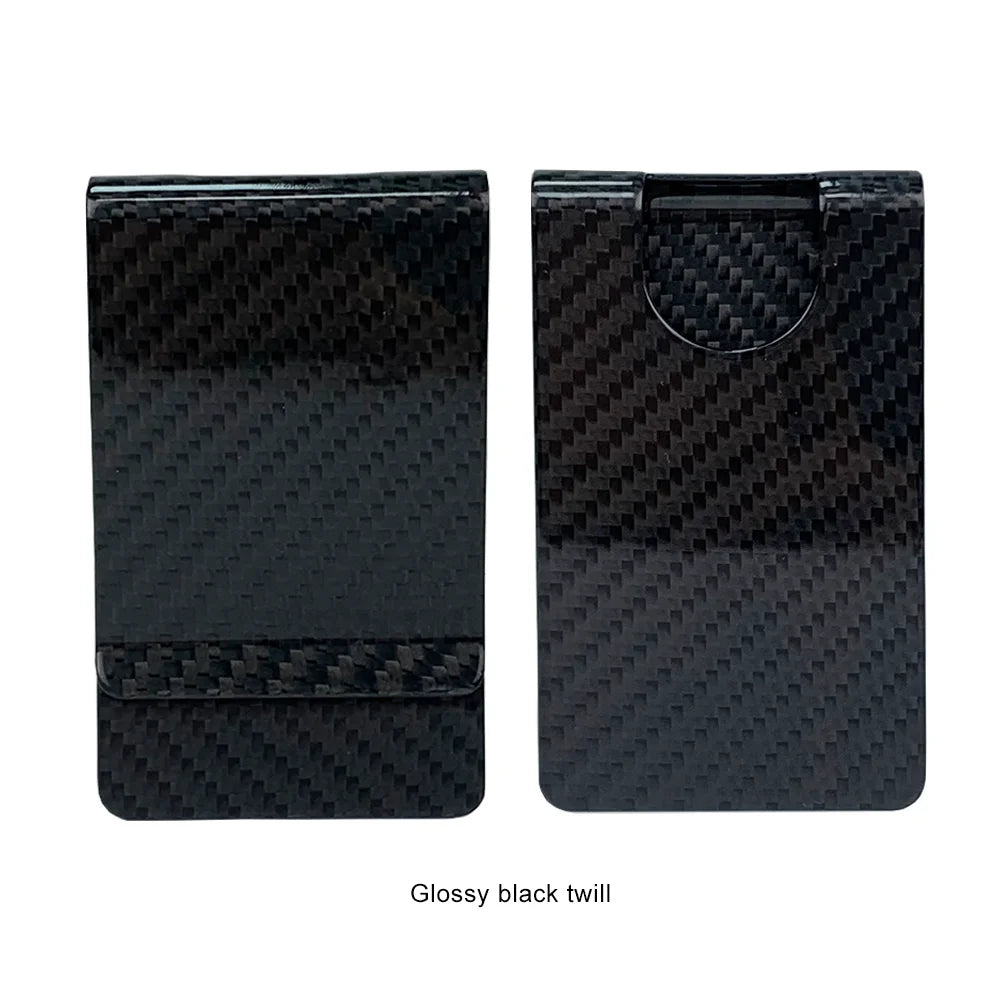 Portable Slim Durable Anti-Theft Real Carbon Fiber RFID Blocking Wallet Minimalist