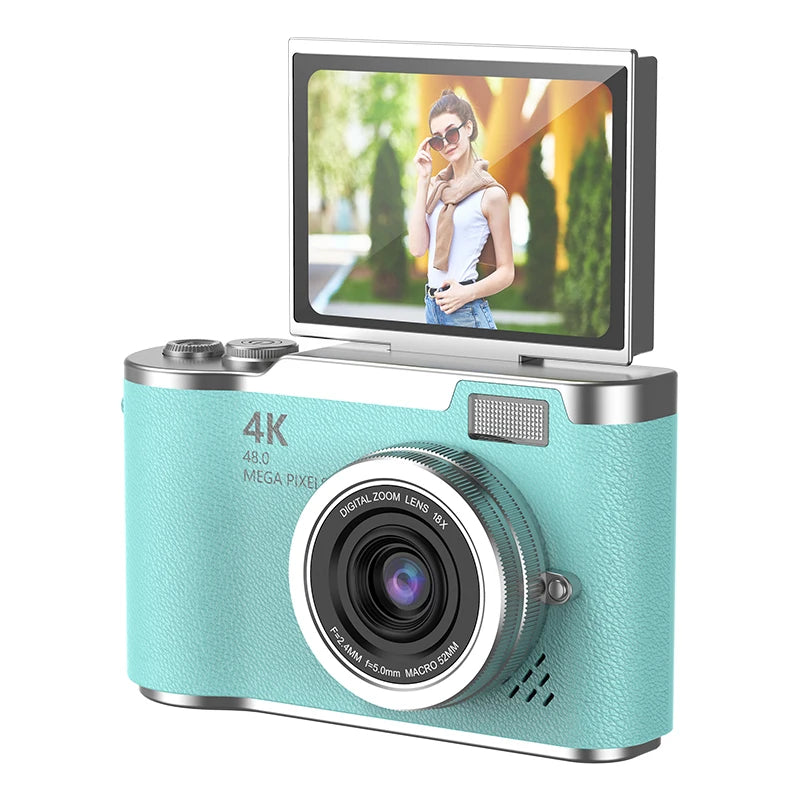 LK007 Kids Camera Toys for Girls Toddler Children'S Digital Camera Cute Cartoon 4K HD