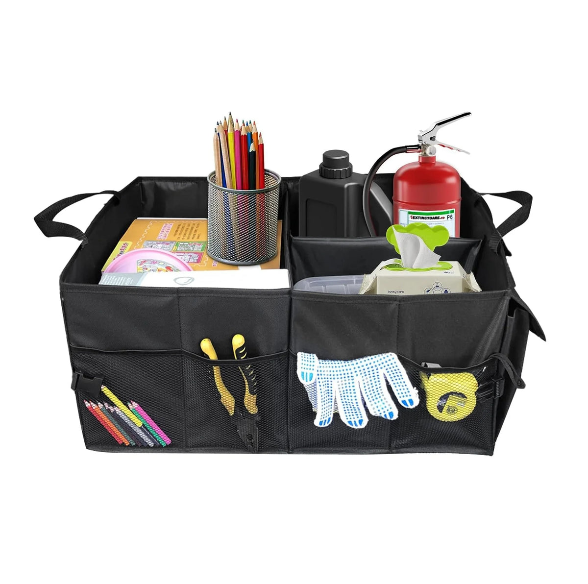 Foldable Eco-Friendly Lightweight Car Trunk Backseat Organizer Oxford Cloth Large