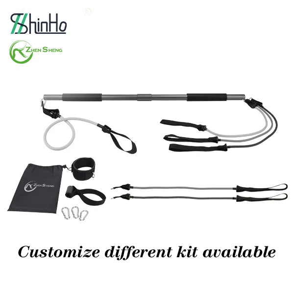 Zhensheng Custom Portable Home Gym Door Pilates Bar Kit with Resistance Band