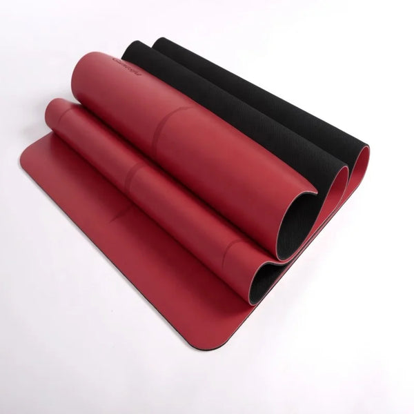 Nature Rubber Premium Yoga Mat - Non Slip Anti-Tear Fitness Mat for Hot Yoga, Pilates