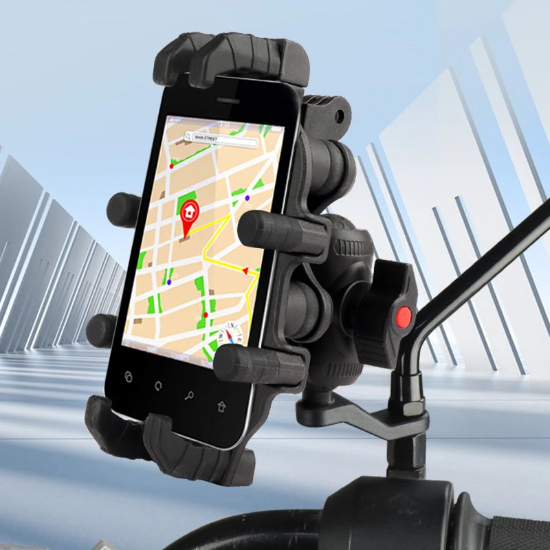 Cycling Shock-Absorbing Anti-Shake Octopus-Style Nylon Handlebar Fix Phone Mount