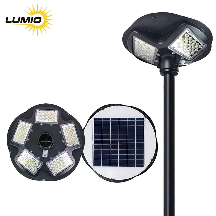 Outdoor Waterproof Lawn Solar LED Pillar Lamp Solar Panel Lights for Garden LED Garden