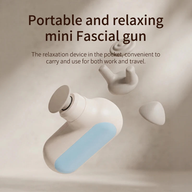 Customized Travel Relaxation Portable Pocket Fascial Gun 5-Gear Adjustable Small Massage