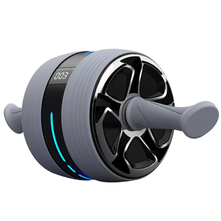 Kuer Fitness Led Display Abdominal Workout Wheel Roller,Anti-Slip Handle Ab Wheel,2m Long