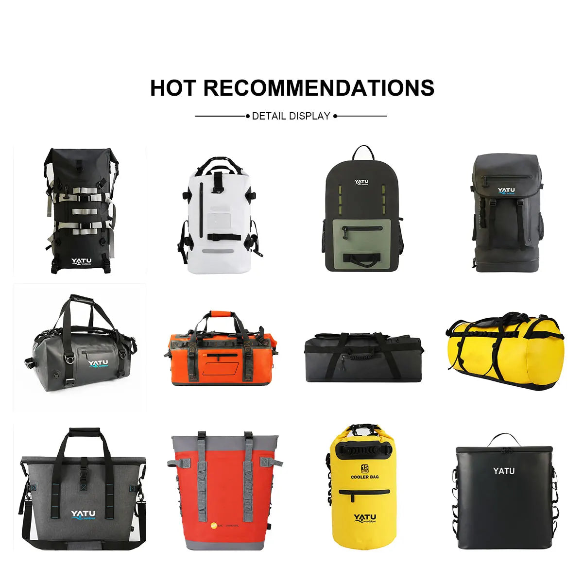 Water Resistant Waterproof PVC Dry Bag Roll Top Lightweight Portable Backpack for Travel