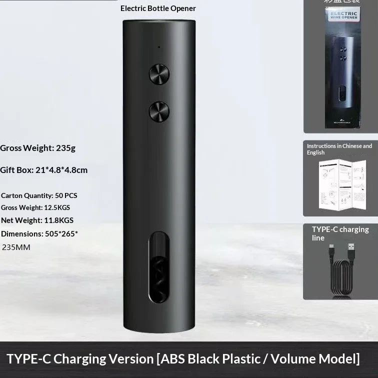 Electric Wine Bottle Opener with High-End Base Set Fully Automatic Screwdriver Wine