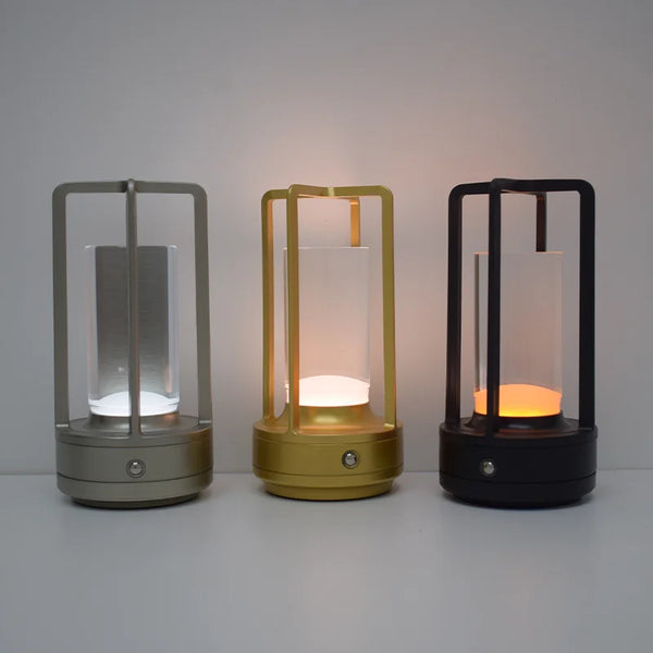 Modern Design 3000mAh LED Camping Light Portable Touch Lantern Cordless Outdoor