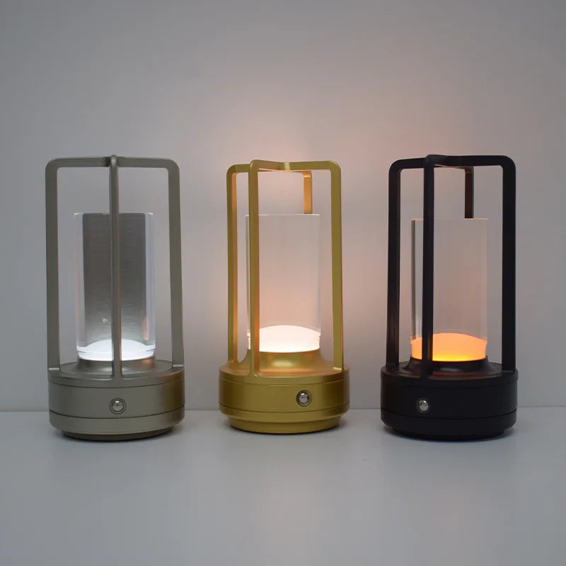 Modern Design 3000mAh LED Camping Light Portable Touch Lantern Cordless Outdoor
