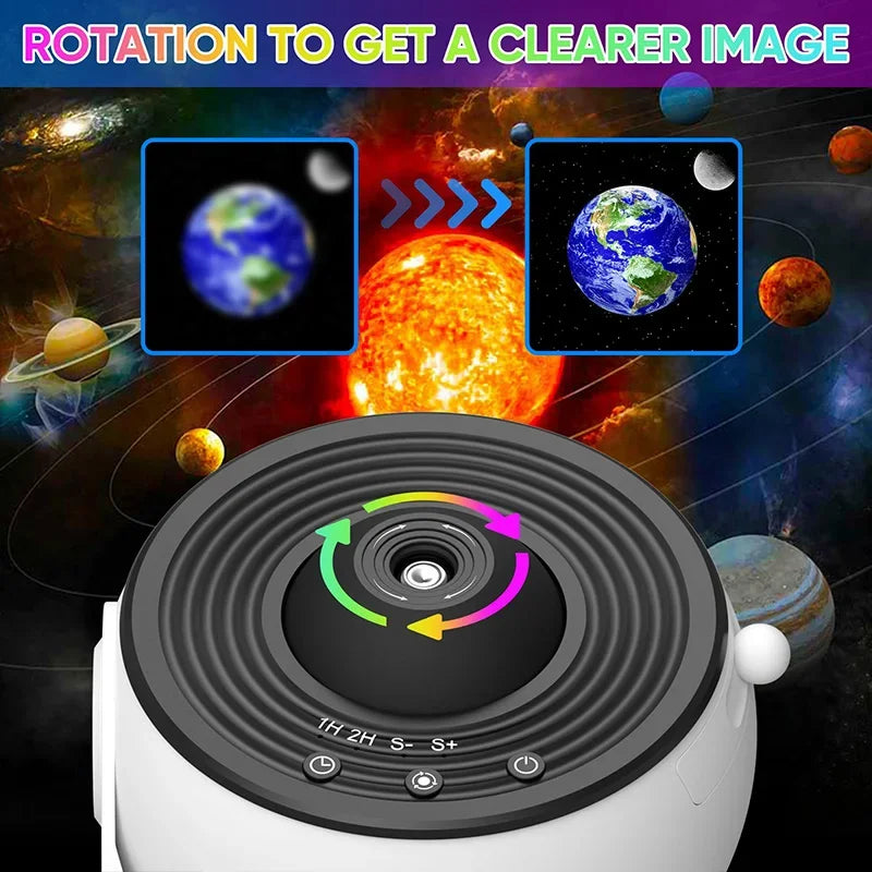 Bedroom Room Decorative Children Kids Gift with 13 in 1 Display Effect 360° Rotate Night