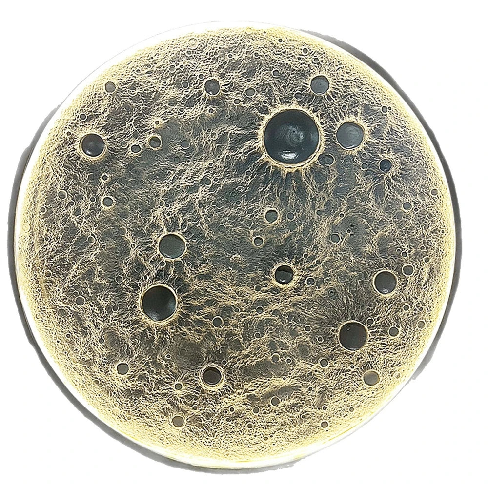 3D Relief Fiberglass Reinforced Plastic Wall Lamp, Moon, Popular Atmosphere, High-End