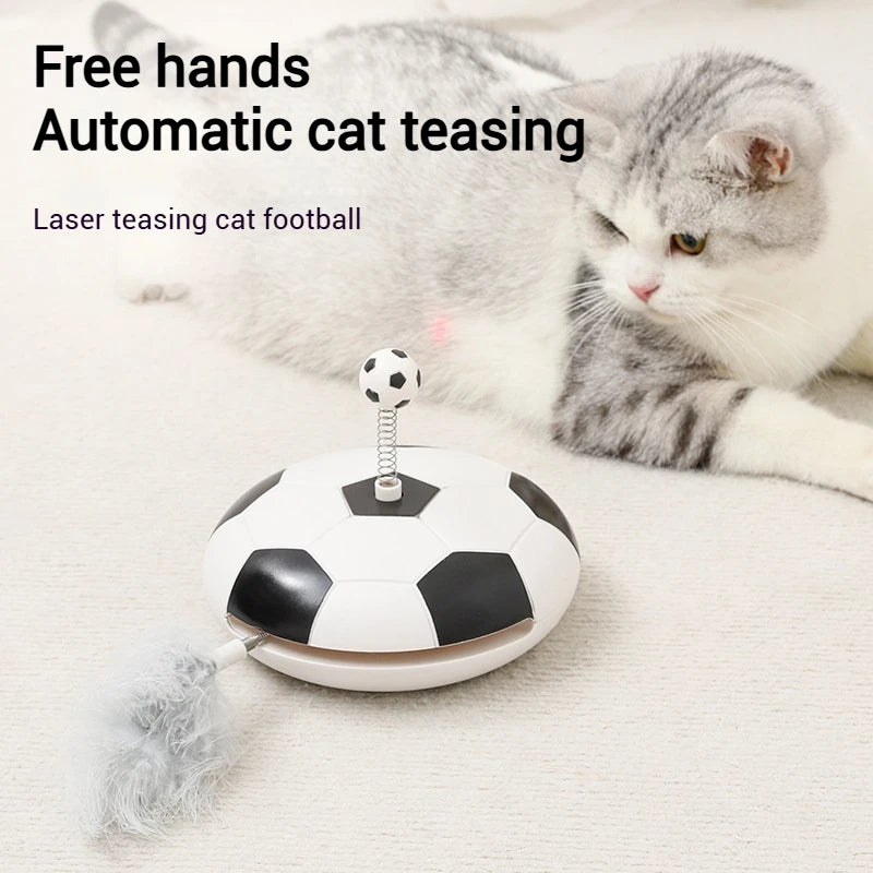 FishPrincess Electric Interactive Automatic Soccer Ball Teaser Toy for Indoor