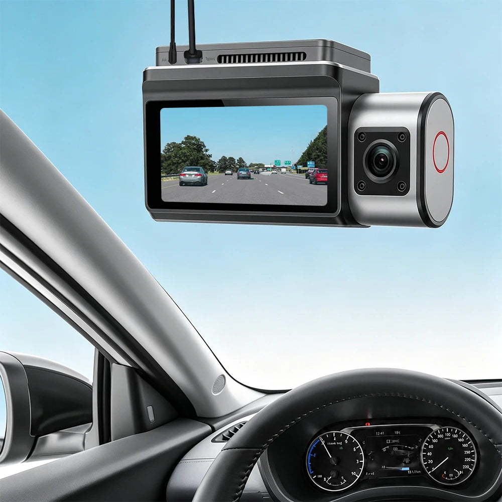 3 Channel 4K Ultra HD Dash Cam 4k Dash Camera for Cars 3 Channel Dash Cam 4k WiFi Car