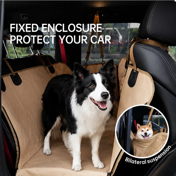 Foldable Dog Car Seat Pad Fully Surrounds Featuring Waterproof Dog Outdoor Seat Cushion