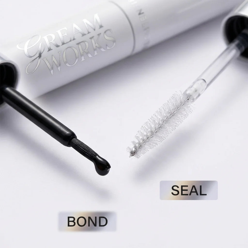2 in 1 Lash Bond and Sealant for DIY Cluster Lashes Strong Hold Eyelash Glue 72 Hours