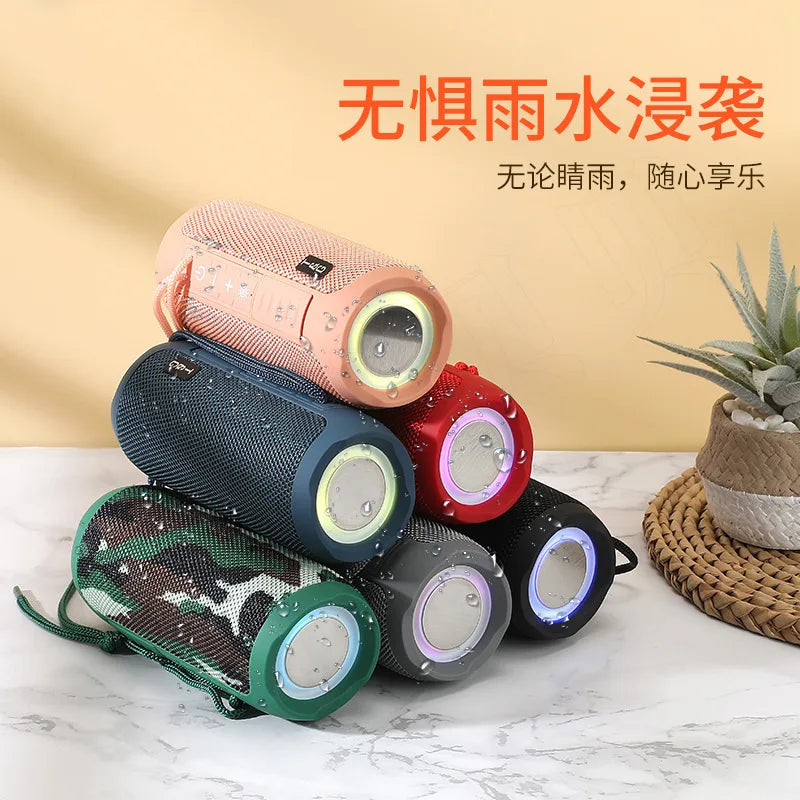 Waterproof Bluetooth 5.1 Wireless Speaker TG227 Portable Subwoofer USB Card Slot Outdoor