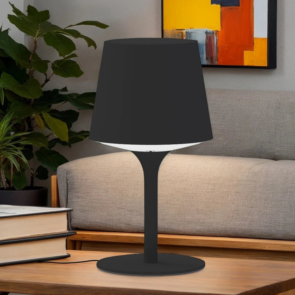 Die-Cast Aluminum Simple Modern Dimmable Rechargeable LED Cordless Table Lamp for Hotel