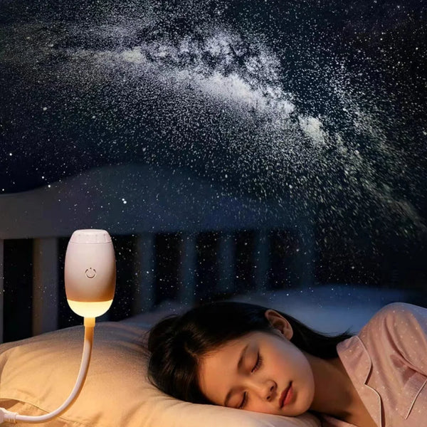 New USB Mini Galaxy Projector Night Light Astronaut Star Nebula Atmosphere Light Home