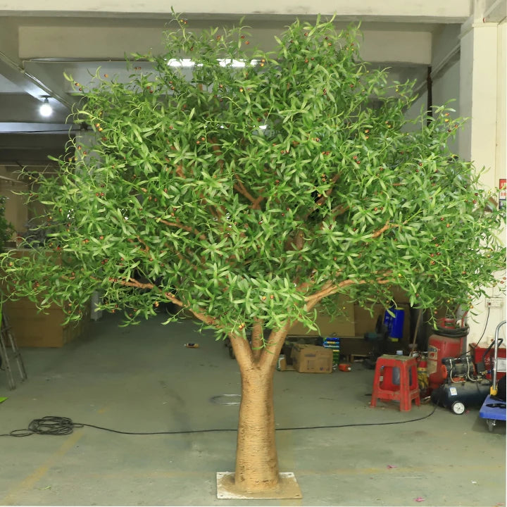 Artificial Olive Tree with Pot Large Olive Tree Artificial Indoor for Living Room Bedroom