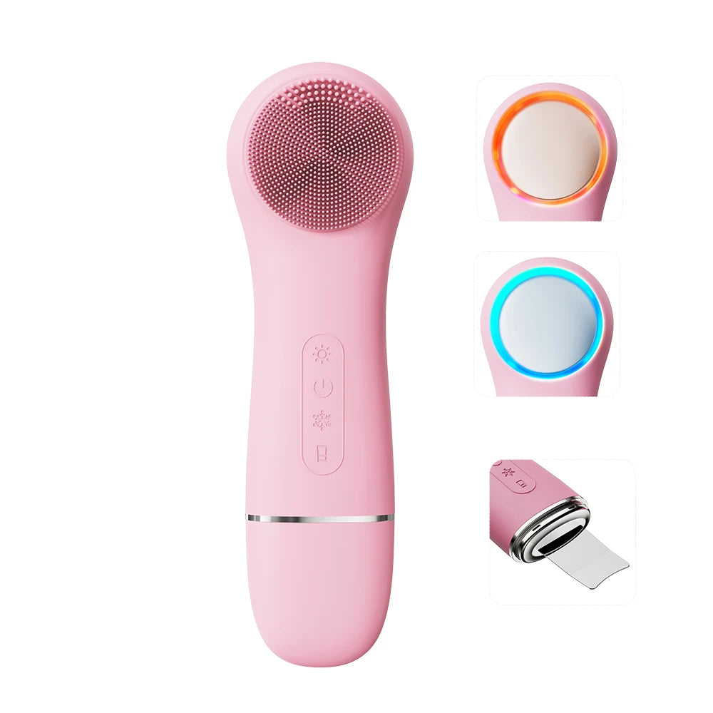 New Advanced Skincare Facial Cleansing Brush Multi-Head Silicone Face Wash Exfoliator