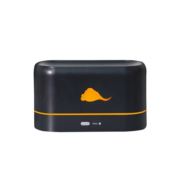 Ultrasonic Flame Humidifier USB 260ml Quiet Aromatherapy Diffuser Bedroom Lighting