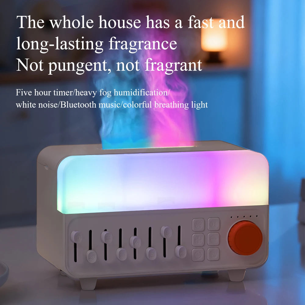 150ML Colorful Flame Multi-Sound White-Noise Flame Aroma Diffuser Ultrasonic Humidifier