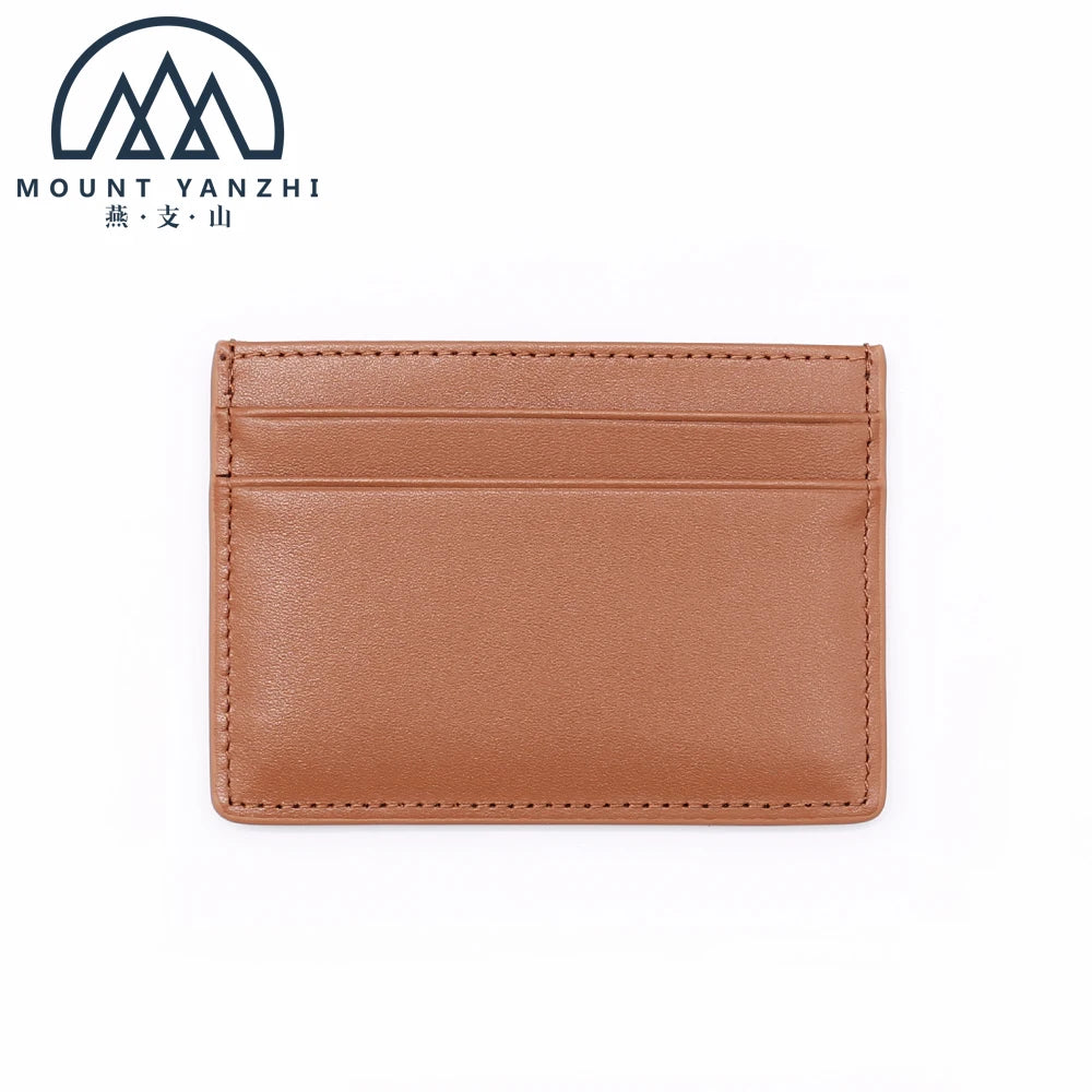 Luxury Minimalist Slim Wallet Genuine Leather RFID Blocking ID Credit Business Card