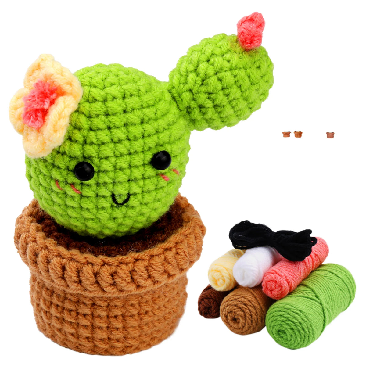 New Exquisite Hand-Woven Full Crochet Starter Kit for Beginners Artificial Style Home
