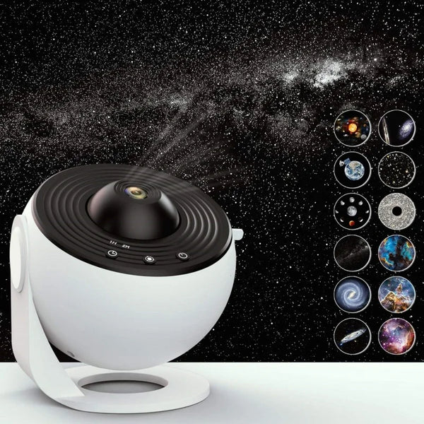 Galaxy Projector Earth Lamp with 13 Film Slides, Starry Sky Night Light for Kids Bedroom,