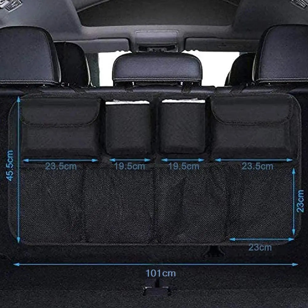 Backseat Hanging Organizer Car Organizer With 8 Large Storage Bag for SUV Trunk Space