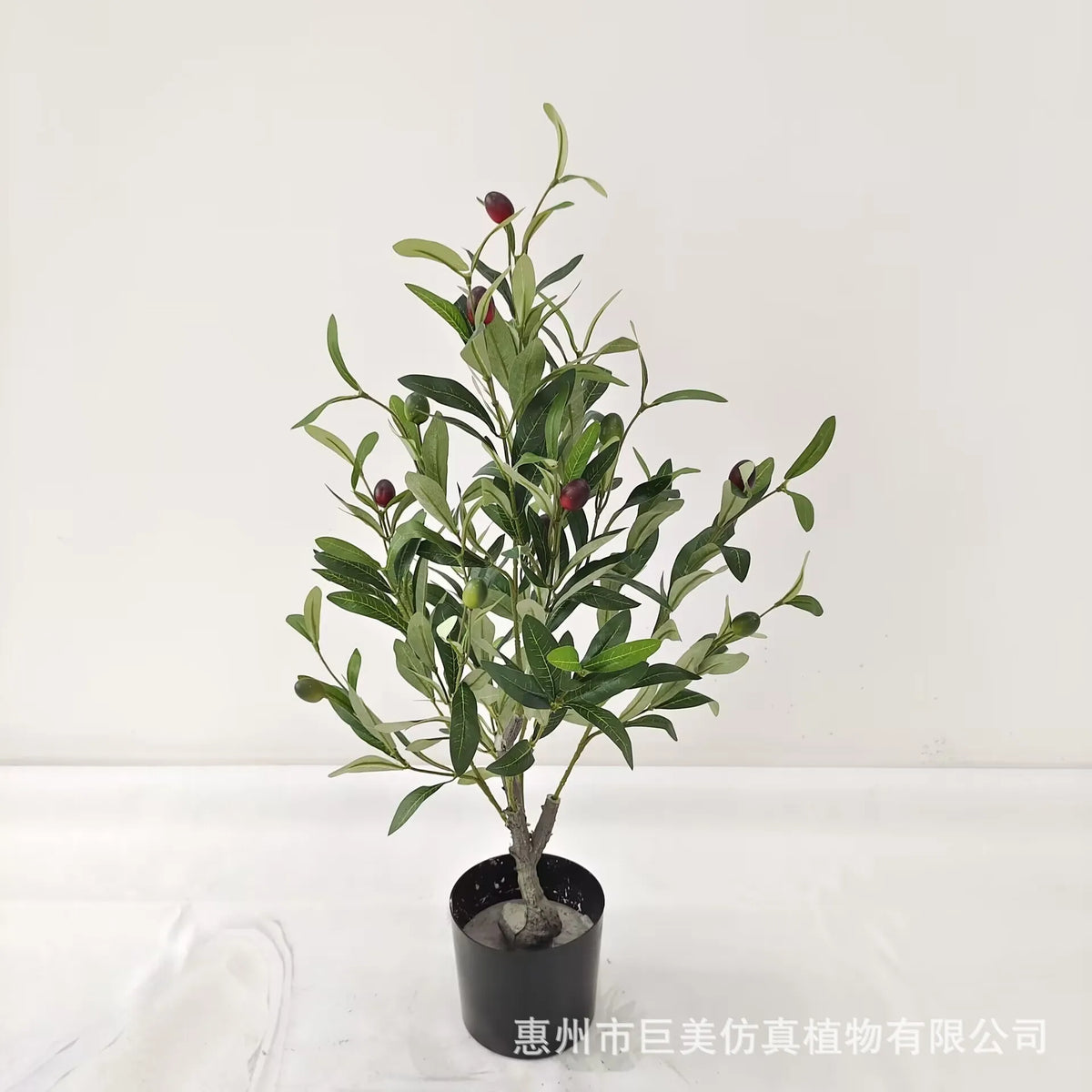 Artificial Olive Tree Bonsai Custom Size UV Resistant Faux Potted Olive Plant Indoor