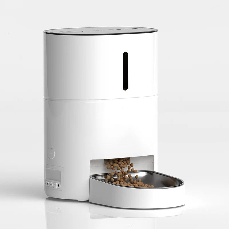 4L Smart Automatic Pet Feeder with APP Control Charge & Battery Powered Stainless Steel