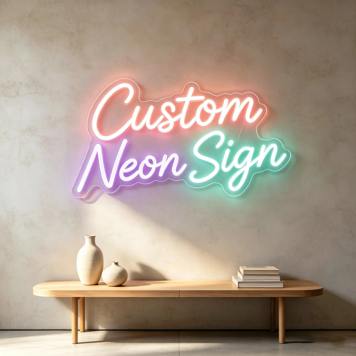 Waterproof Custom Neon Light Acrylic Neon Sign for Wall Decor Design Letter Led