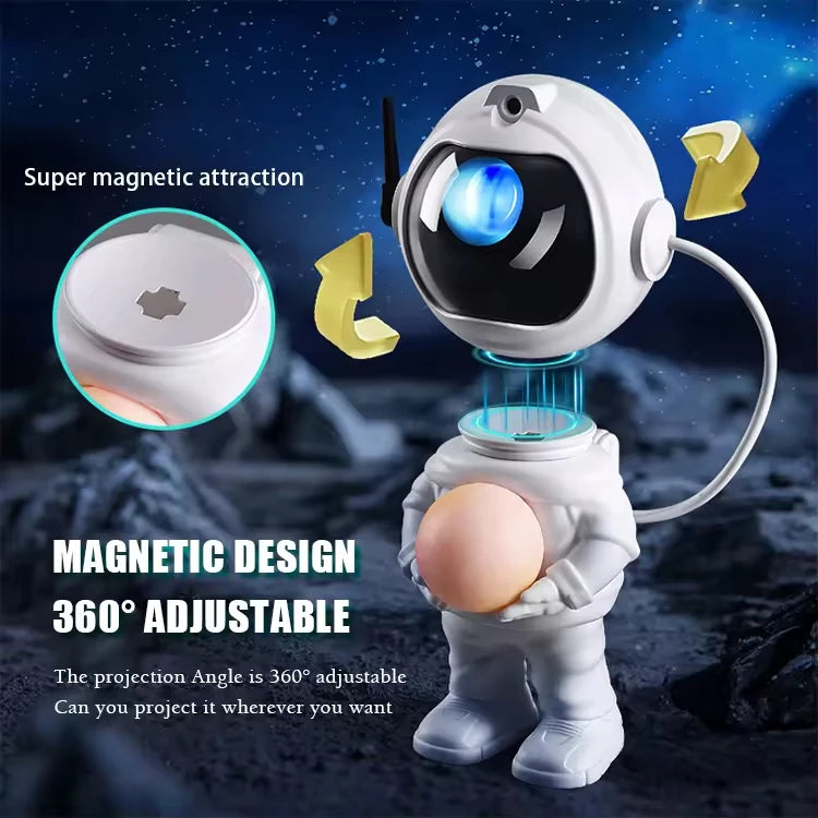 Children'S Modern ABS LED Laser Night Light Moon Starry Sky Spaceman Hotel Use Projector