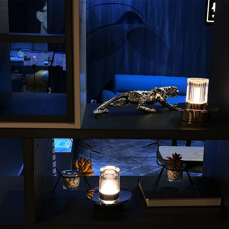 Nordic Modern Cordless Rechargeable Battery Table Light Touch Dimmable Decorative LED