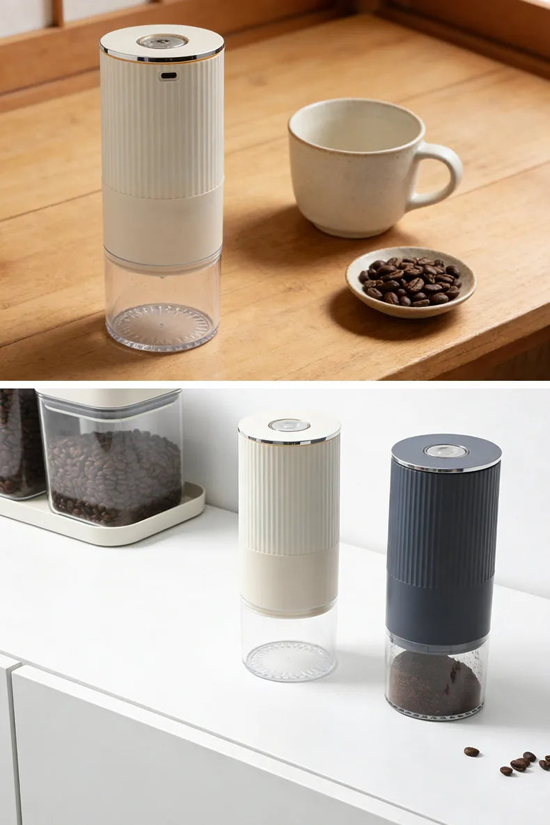 New Popular USB Rechargeable Electric Round Coffee Beans Grinder Portable Outdoors