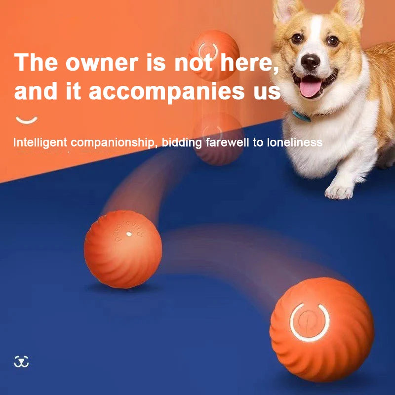 Automatic Rolling Cat Ball Toy Smart Kitten Electric Toy Self Moving Dog Training Pet