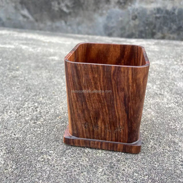 Desk Pencil Holder Walnut Wood Desk Organizer Fashion Design Desk Office Accessories