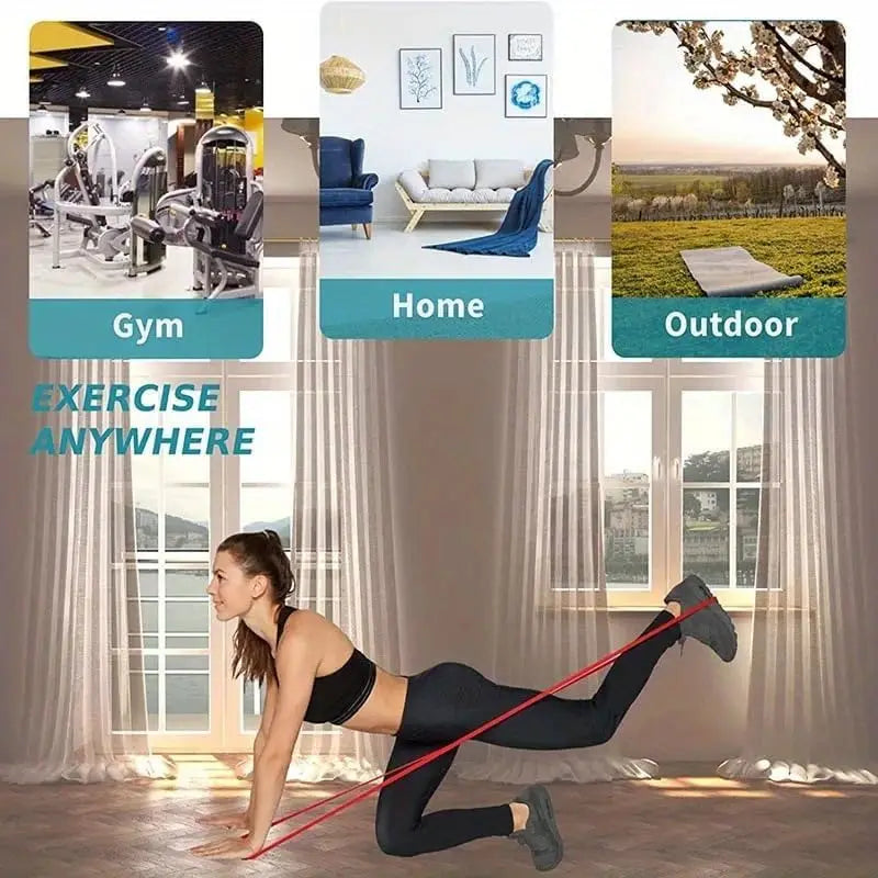 Custom Fitness Elastic Resistance Bands Set for Exercise