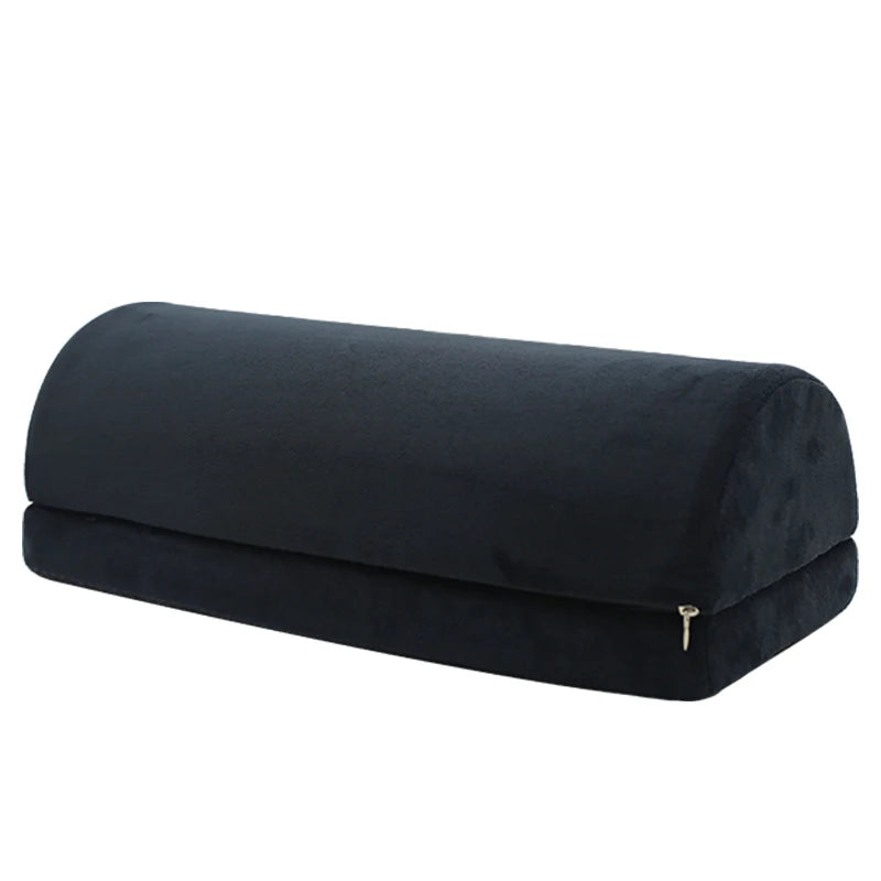 Custom Adjustable Home Office Half Moon Bolster Memory Foam Footrest Pillow Under Desk
