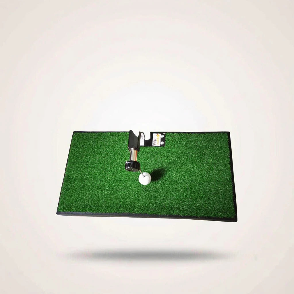 SeeMore Nylon Golf Practice Trainer Mat 360 Rotation Driving Range and Chipping Mat Swing