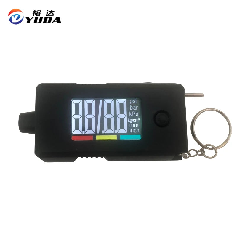 High Accuracy Car Tire Pressure Gauge and Tread Depth Tester CR2032 x2 Powered Portable