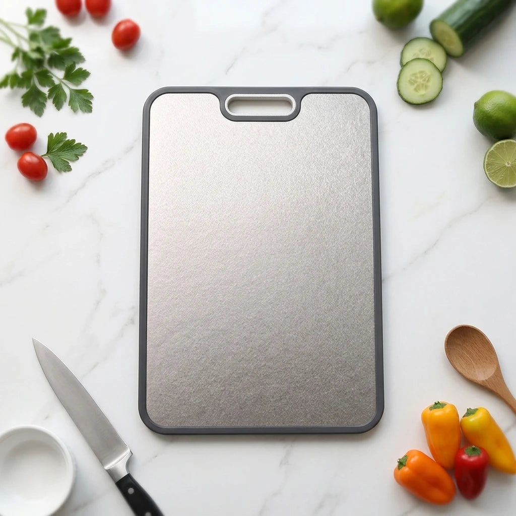 Pure Titanium Cutting Board Anti-Mold Anti-Bacterial Double-Sided Cutting Board Household