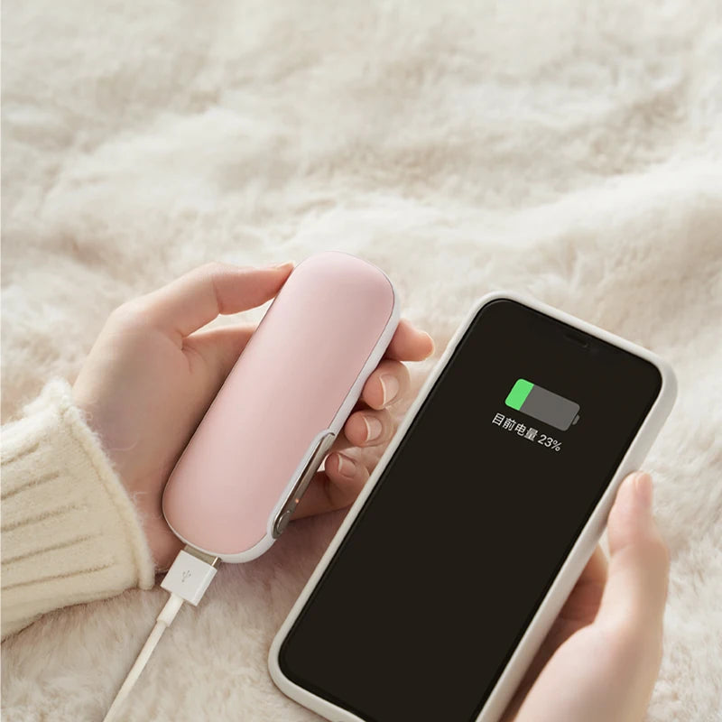 4800mah Hand and Foot Warmer Power Bank USB Rechargeable Type C Mini Portable Hand Warmer