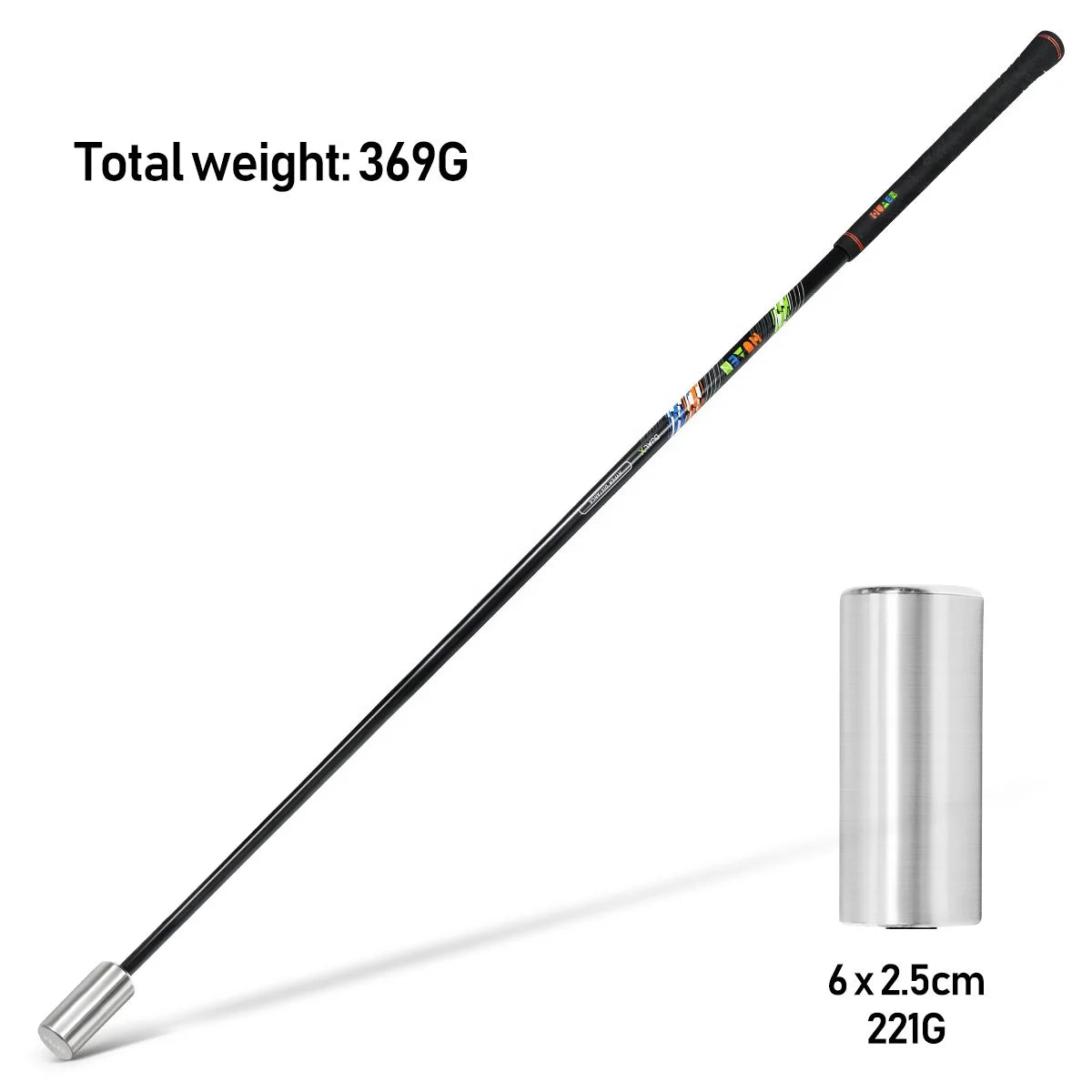Stainless Steel Adult Golf Power Swing Practice Stick Home Use Inner Simulation Training