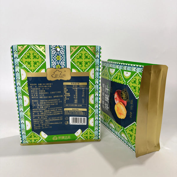 Eight-Side Sealed Cinnamon Dried Apple Pouch for Cinnamon Flavor (Pack of 2)
